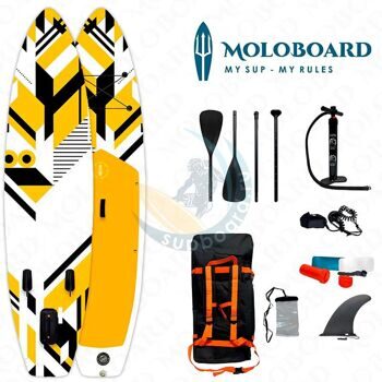 Сап доска универсальная MoloBoard Pro Design 12'6 Yellow